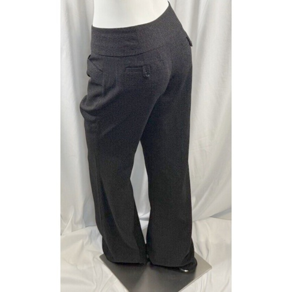 The Limited Cassidy Gray Black Textured Dress Pants Straight Leg 10 Preppy 76-21 - Picture 10 of 14